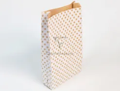Pochettes kraft fond blanc 50g/m 21x37+7 cm sachet de 50 un
