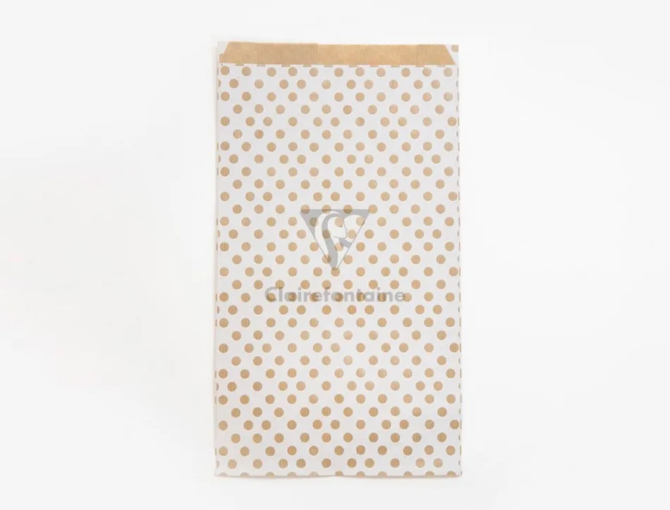 Pochettes kraft fond blanc 50g/m 21x37+7 cm sachet de 50 un