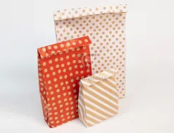 Pochettes kraft fond blanc 50g/m 21x37+7 cm sachet de 50 un