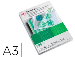 Pochettes plastification gbc a3 80 microns boite de 100 unites