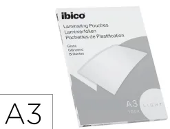 Pochettes plastification ibico format a3 75 microns boite de 100 unites