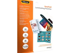 Pochettes plastification fellowes admire polyester transparent resistant eau format a3 80 microns bt de 25