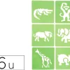 Pochoir adhesif pw international animaux 700x100mm 6 unites