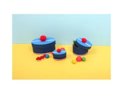 Pompons a la couleur graine creative 15 mm 45 pieces coloris rouge