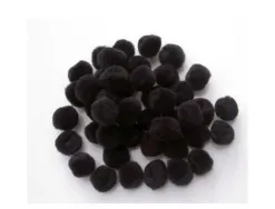 Pompons a la couleur graine creative 15 mm 45 pieces coloris noir