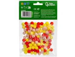Pompons de couleur liderpapel diametre 1cm coloris nuances vifs assortis sachet 120 unites