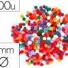 Pompons fontorpin polypropylene taille mini 5mm mix couleurs assorties 500 unites