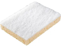 Éponge récurante gm double face blanche nettoyage surfaces délicates 13x9cm