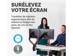 Porte ecran platinium double