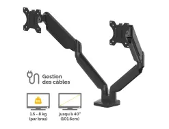 Porte ecran platinium double