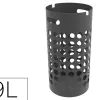 Porte parapluie unilux slim polypropylene socle metal feutrine protection 2 crochets internes capacite 9 parapluies noir