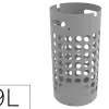 Porte parapluie unilux slim polypropylene socle metal feutrine protection 2 crochets internes capacite 9 parapluies gris