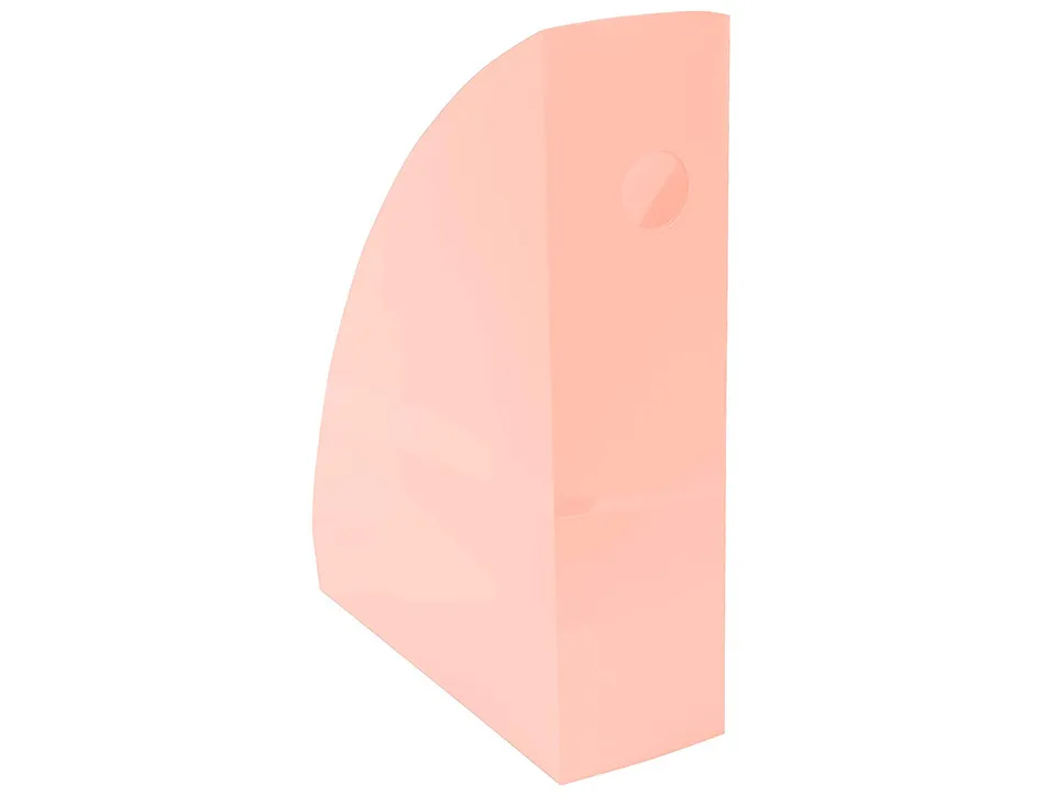 Porte revues exacompta mag-cube pour documents a4 pastel corail