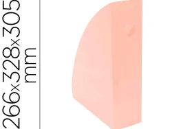 Porte revues exacompta mag-cube pour documents a4 pastel corail