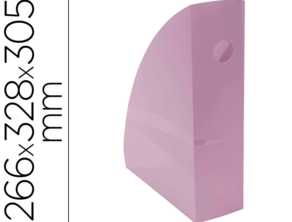 Porte revuesexacompta mag-cube pour documents a4 pastel mauve pastel