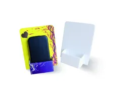 Porte telephone carton cleopatre a monter 15x12x3cm coloris blanc lot de 30