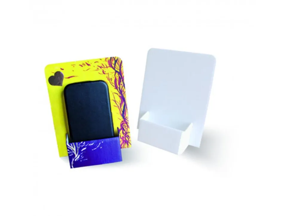 Porte telephone carton cleopatre a monter 15x12x3cm coloris blanc lot de 30