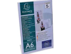 Porte visuel exacommpta a6 incline vertical ou horizontal cristal