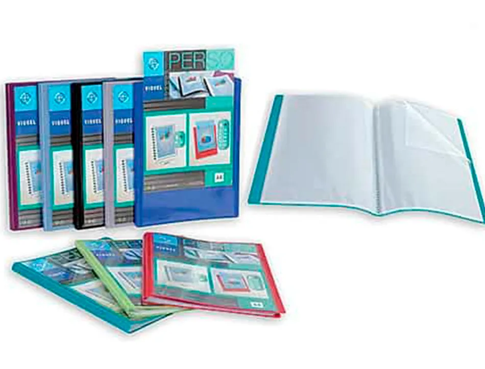 Porte vues essentiel recycle personnalisable 80 vues polypropylene a4 coloris assortis