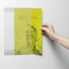 Porte-affiche durable a4 adhesif pet recycle coloris transparent
