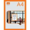 Porte-affiche nobo magnetique autocollant a4 cadre coloris orange