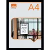 Porte-affiche nobo magnetique autocollant a4 cadre coloris noir