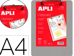 Porte-bloc apli aluminium a4 230x310mm clip fixateur