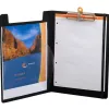 Porte-bloc exacompta exaboard a4 rabat clip métal solide porte-stylo fermeture élastique 23,5x33,5cm coloris noir