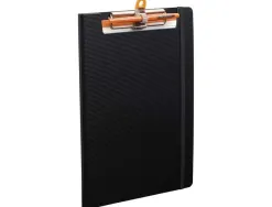 Porte-bloc exacompta exaboard a4 rabat clip métal solide porte-stylo fermeture élastique 23,5x33,5cm coloris noir