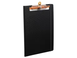 Porte-bloc exacompta exaboard a4 rabat clip métal solide porte-stylo fermeture élastique 23,5x33,5cm coloris noir