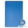 Porte-bloc maul go a4 plastique recycle porte-stylo integre dans pince coloris bleu