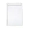 Porte-bloc maul go a4 plastique recycle porte-stylo integre dans pince coloris blanc