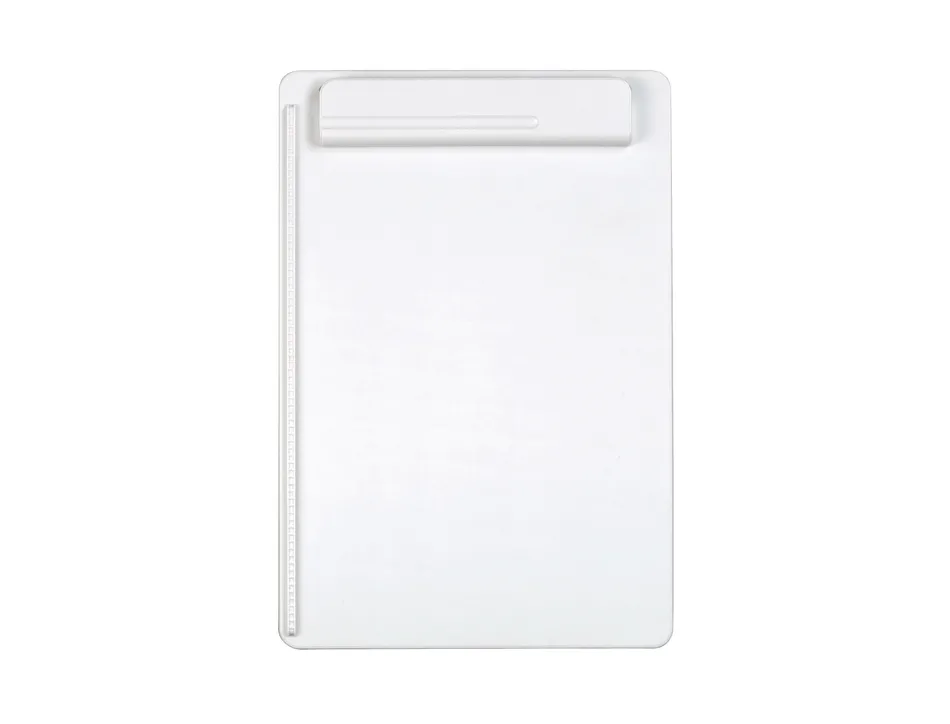 Porte-bloc maul go a4 plastique recycle porte-stylo integre dans pince coloris blanc