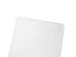 Porte-bloc maul go a4 plastique recycle porte-stylo integre dans pince coloris blanc