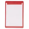 Porte-bloc maul go a4 plastique recycle porte-stylo integre dans pince coloris rouge