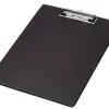 Porte-bloc q-connect carton recouvert pvc paisseur 3mm porte-stylo 220x310mm coloris noir