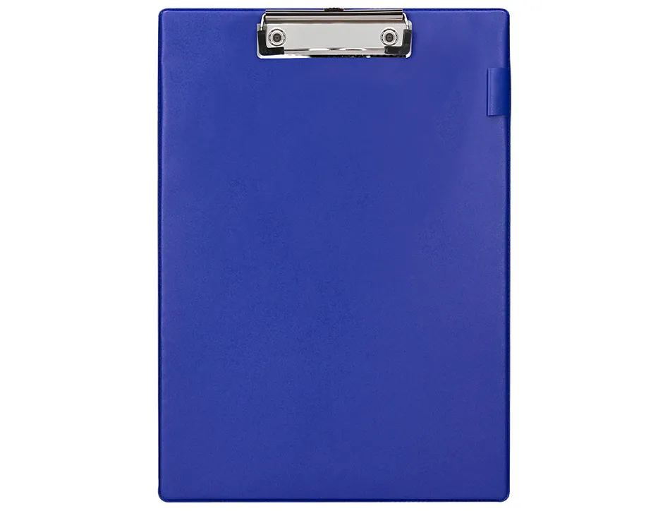 Porte-bloc q-connect carton recouvert pvc épaisseur 3mm porte-stylo 220x310mm coloris bleu