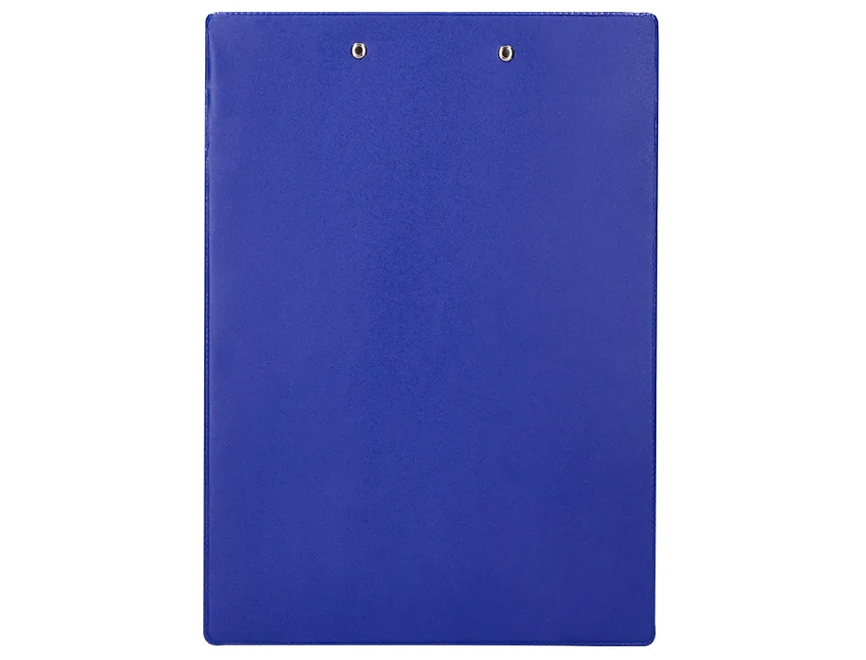 Porte-bloc q-connect carton recouvert pvc épaisseur 3mm porte-stylo 220x310mm coloris bleu