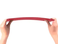 Porte-bloc q-connect din a4 plastique 50% recycle epaisseur 2,1mm coloris rouge