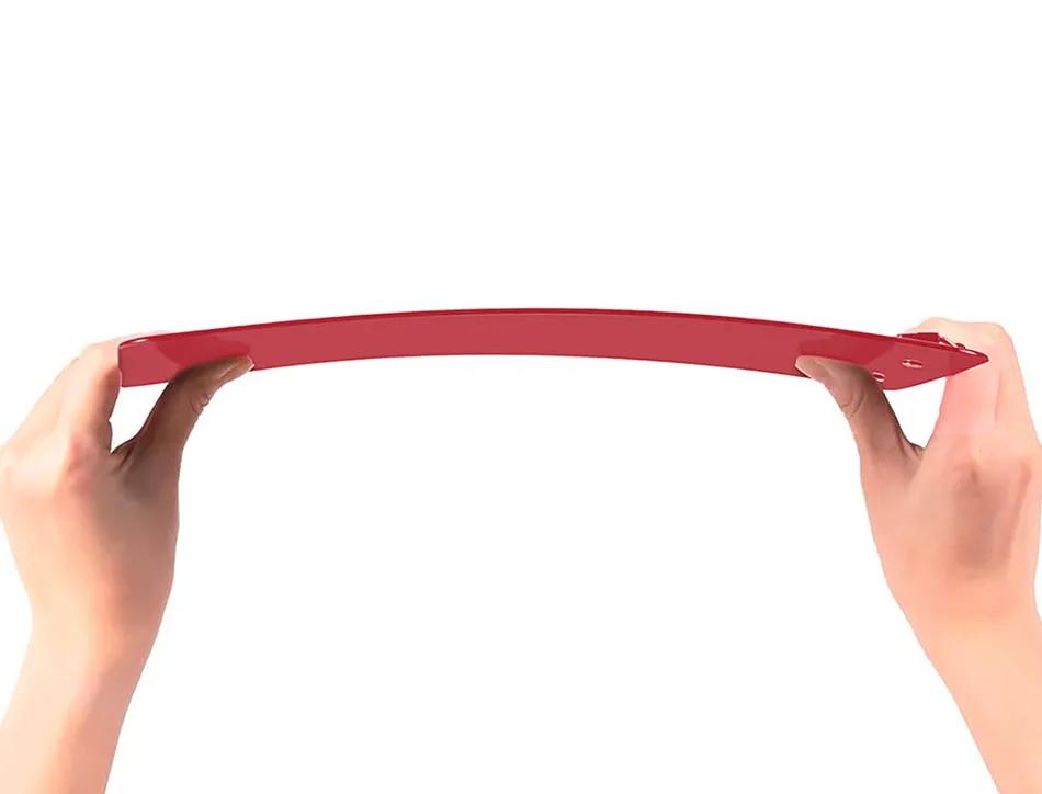Porte-bloc q-connect din a4 plastique 50% recycle epaisseur 2,1mm coloris rouge