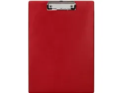 Porte-bloc q-connect din a4 plastique 50% recycle epaisseur 2,1mm coloris rouge
