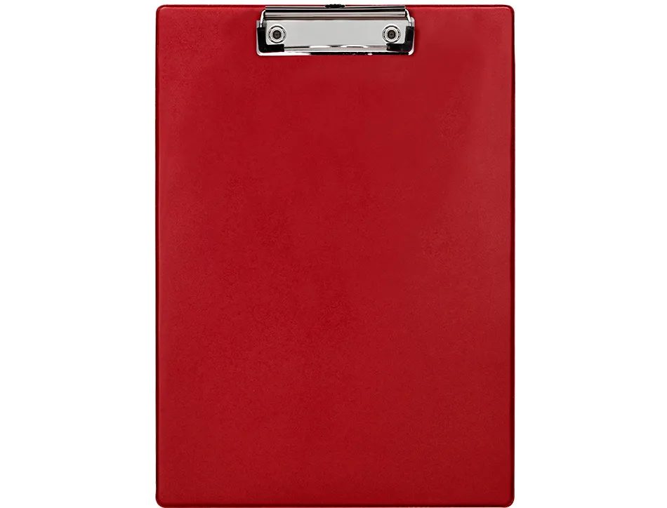 Porte-bloc q-connect din a4 plastique 50% recycle epaisseur 2,1mm coloris rouge