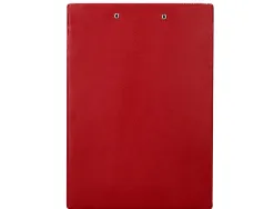 Porte-bloc q-connect din a4 plastique 50% recycle epaisseur 2,1mm coloris rouge