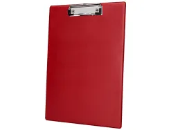 Porte-bloc q-connect din a4 plastique 50% recycle epaisseur 2,1mm coloris rouge
