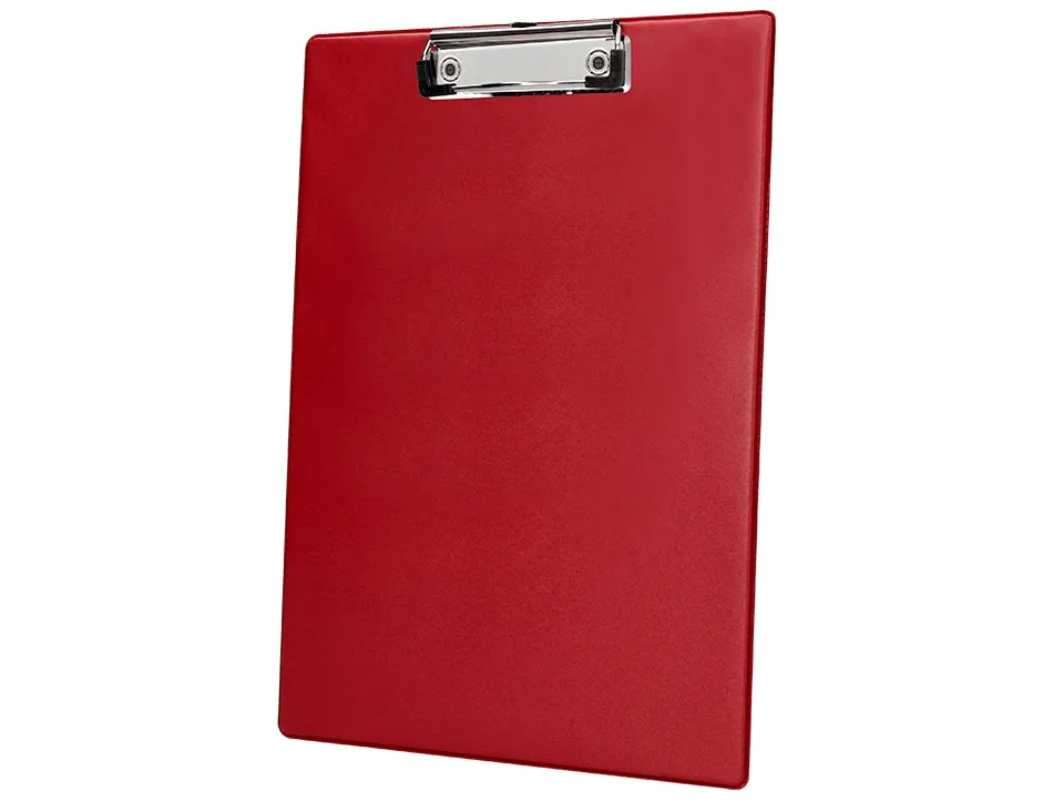 Porte-bloc q-connect din a4 plastique 50% recycle epaisseur 2,1mm coloris rouge