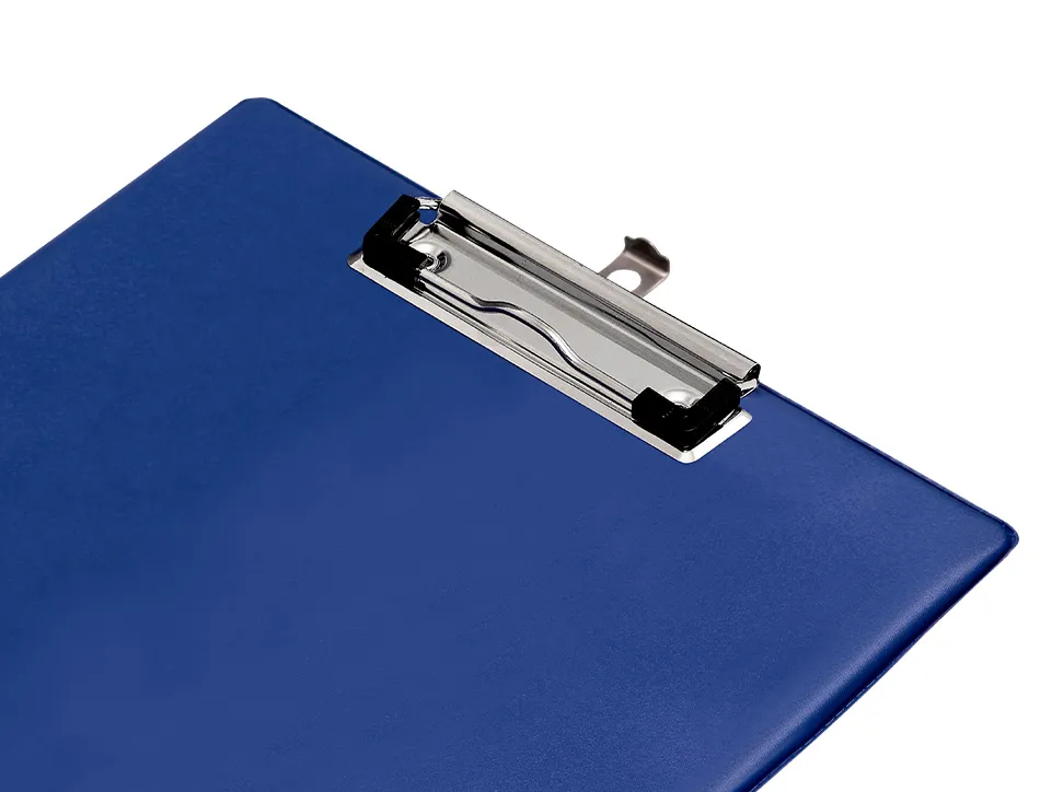 Porte-bloc q-connect din a4 plastique 50% recycle epaisseur 2,1mm coloris bleu