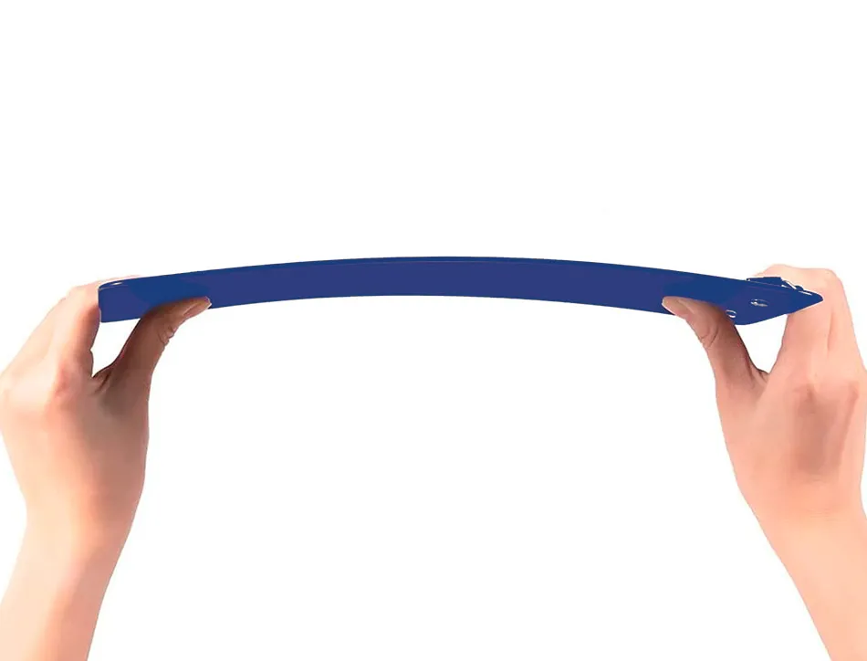 Porte-bloc q-connect din a4 plastique 50% recycle epaisseur 2,1mm coloris bleu