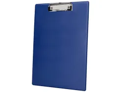Porte-bloc q-connect din a4 plastique 50% recycle epaisseur 2,1mm coloris bleu