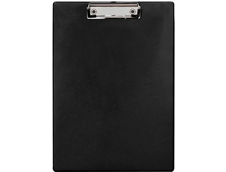 Porte-bloc q-connect din a4 plastique 50% recycle epaisseur 2,1mm coloris noir