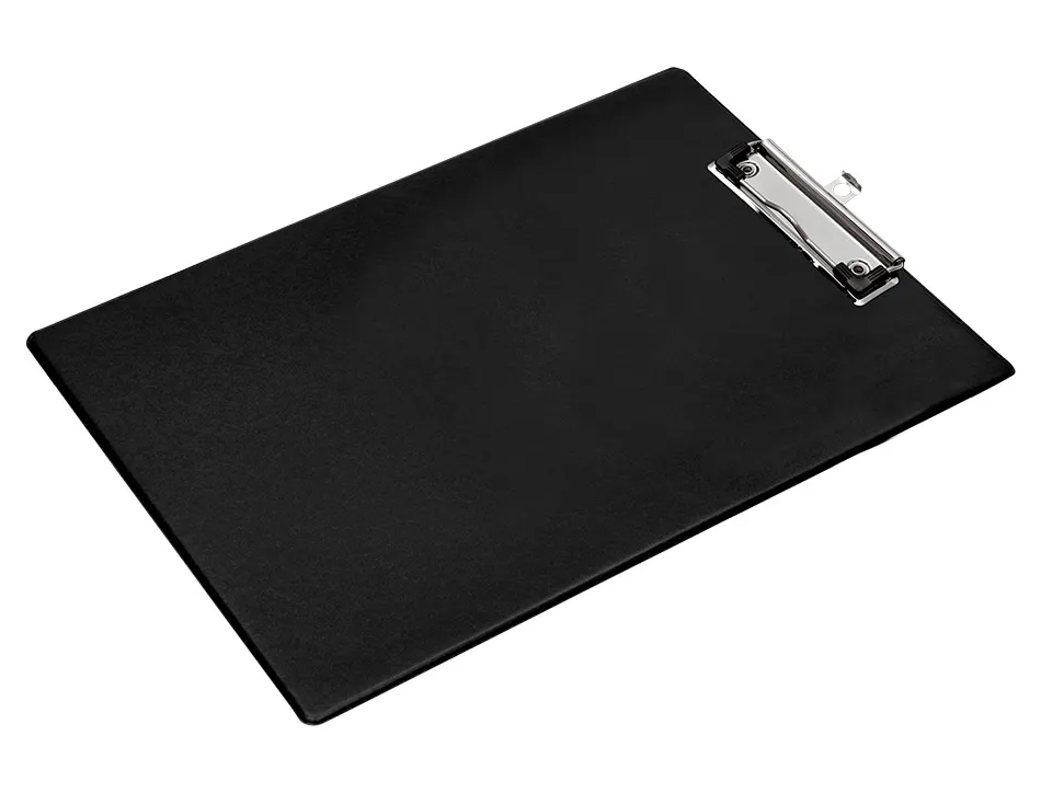 Porte-bloc q-connect din a4 plastique 50% recycle epaisseur 2,1mm coloris noir
